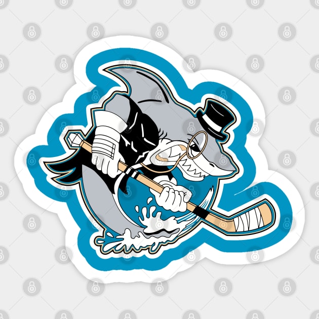 Barons Hockey Defunct Team Logo Sticker by Mutha_Puckin_Logos